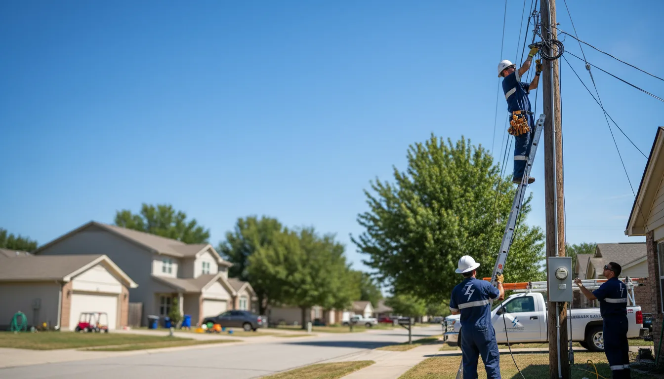 Residential electrician providing installation services in Cuba, MO